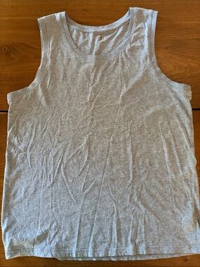 J. Crew Light Gray Classic Broken-In Sleeveless Tank Top